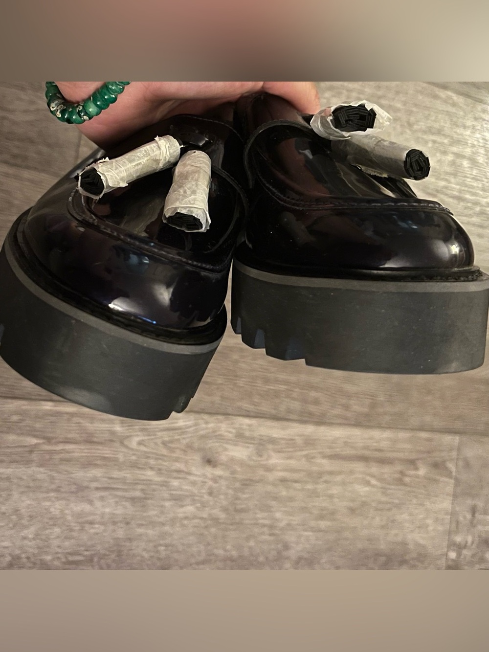NWOT SARTO by Franco Sarto Balinna Platform Tassel Loafers Size 10 - Picture 4 of 10